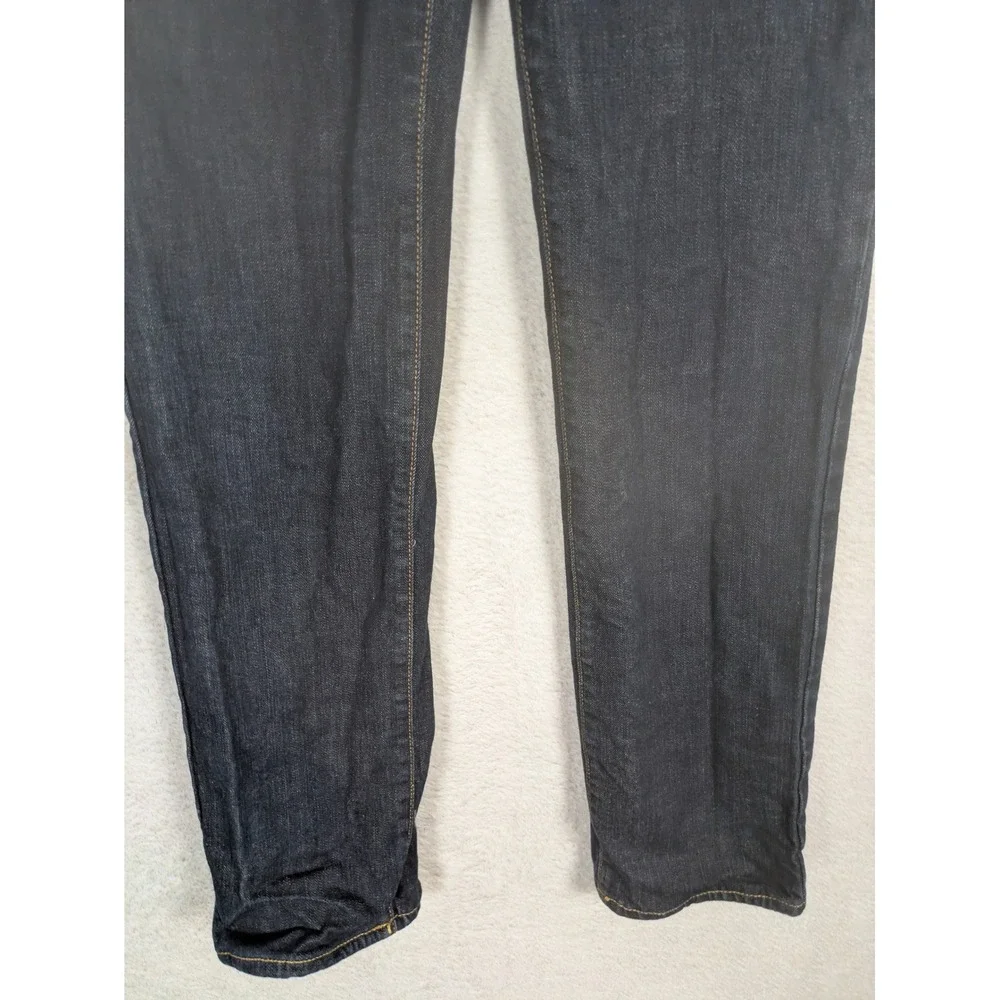 Gap Kids Jeans Kid's 18 Dark Indigo Flannel Lined 1969 Straight Leg Stretch